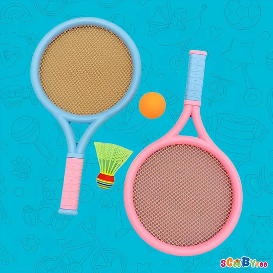 Badminton Tennis Racket with Two Balls